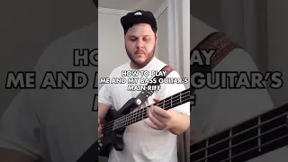 "Me and My Bass Guitar" Bass Tutorial (with Tabs) #shorts
