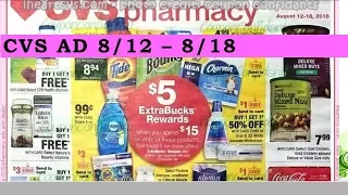 CVS  8/12/18 - 8/18/18 Early Ad Preview
