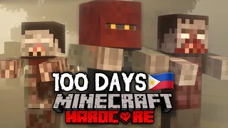 I Survived 100 Days in a Post Apocalyptic Wasteland in Minecraft (Tagalog)