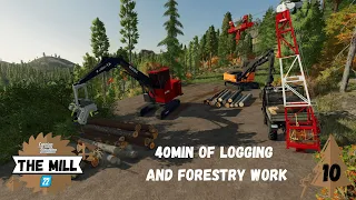 40min of LOGGING and FORESTRY WORK | FS22  Forestry Timelapse | #10 | Silverrun Forest