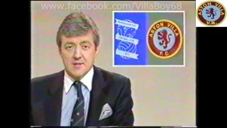 Birmingham City 1 Aston Villa 2 - League Div 2 - 12th Dec 1987