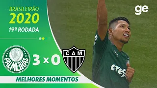 PALMEIRAS 3 X 0 ATLÉTICO-MG | MELHORES MOMENTOS | 19ª RODADA BRASILEIRÃO 2020 | ge.globo