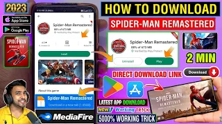 ⚡SPIDER MAN REMASTERED ANDROID DOWNLOAD |HOW TO DOWNLOAD SPIDER MAN REMASTERED IN MOBILE | SPIDERMAN