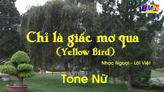 [KARAOKE] Chỉ là giấc mơ qua - Yellow bird (Nhạc Ngoại _ Lời Việt) - Tone Nữ (Bb) | #coverbytmn