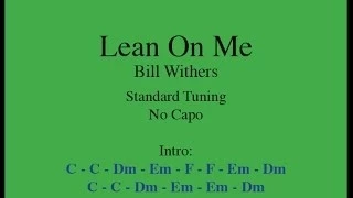 Lean On Me - Easy Guitar (Chords and Lyrics)