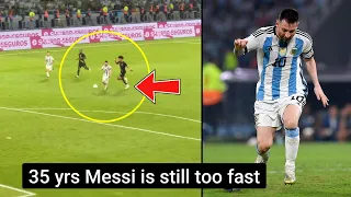 35 year old Messi vs Curacao defenders