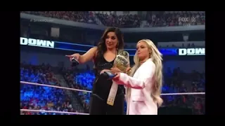 Raquel Rodriguez & Liv Morgan Tag Team Championship Celebration WWE Smackdown April 14, 2023