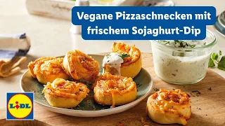 Vegane Pizzaschnecken | Sojaghurt-Dip | Lidl Kochen
