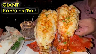 BIGGEST Lobster Tail & King Crab at OLDEST Steakhouse in Las Vegas