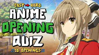 Anime Opening Quiz: 30 Songs [Easy - Hard]