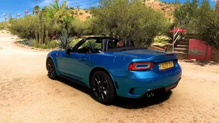 Forza Horizon 5 . Abarth 124 Spider 2017 . Car Show Speed Jump Crash Test Drive .