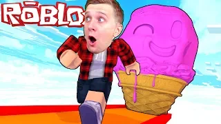 ПОБЕГ от ЗЛОГО МОРОЖЕНОГО в ROBLOX! Что Внутри Магазина Мороженого Детский летсплей от FFGTV