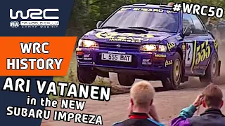 WRC History :  Ari Vatanen in the NEW Subaru Impreza on Rally Finland 1993