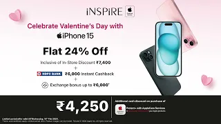 Happy Valentine's Day! Enjoy up to 35% Off* on your favorite Apple Products!