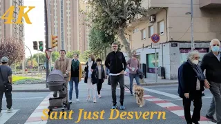 4K Walking Tour - Sant Just Desvern Barcelona, Catalonia Spain