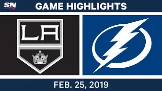 NHL Highlights | Kings vs. Lightning - Feb 25, 2019