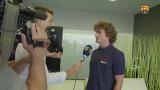 Griezman first [behind the scenes]  day in barcalona