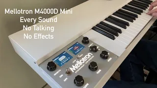 All the Sounds of the Mellotron M4000D Mini: No Talking, No Effects