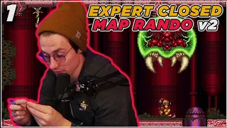 Expert Closed Map Randomizer v2 | Super Metroid | #1