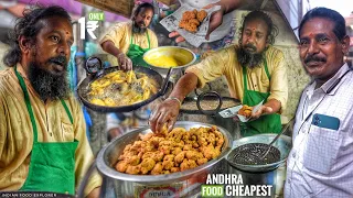 1₹/- Only | Cheapest Food Of Andhra Pradesh | Mirchi Bhajji | 9 Different Items | Street Food India
