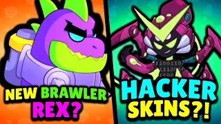 NEW BRAWLER REX? | New HACKER Skins! | Brawl Talk Info!