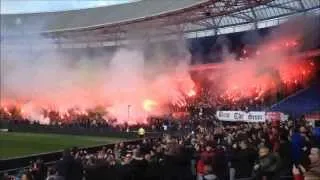 Feyenoord fans on last training