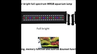 Super bright full spectrum WRGB aquarium lamp