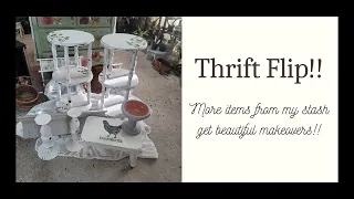 Thrift Flip - More Items from my Stash get a Makeover!