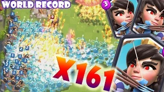 161 PRINCESSES! New World Record! Clash Royale! Clone Spell! 161 Принцесса - Мировой рекорд!