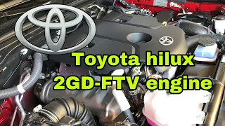 toyotahilux conquest 2.4 2GD-FTV VNT turbo diesel engine start up + rev sound