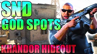 SnD GOD SPOTS on KHANDOR HIDEOUT 😱 (COD MW Best Plant Spots) Call of Duty Modern Warfare 2019