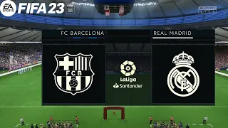 FIFA 23 - LEGENDARY DIFFICULTY - Barcelona vs Real Madrid | Per-season 2023/24 Gameplay!