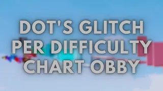 Dots Glitch Per Difficulty Chart Obby (All Stages 1-59)
