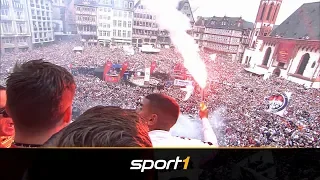 Boateng und Bengalos: Eintracht Frankfurt rockt den Römer nach Pokalsieg | SPORT1