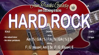 HARD ROCK Backing Track in Am (110 bpm)