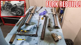 Fork Rebuild -- 1996 Triumph Thunderbird 900