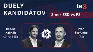 Duely kandidátov: Robert Kaliňák (Smer-SSD) vs Ivan Štefunko (Progresívne Slovensko)