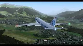 747-8i at Innsbruck (LOWI) runway 8