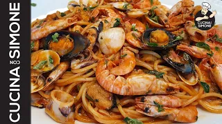 Spaghetti alla Pescatora con frutti di mare congelati. Come poter ottenere il massimo.