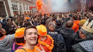 I flew to Amsterdam and back home the same day for King's Day