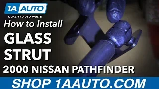 How to Replace Rear Hatch Lift Gate Glass Struts 96-04 Nissan Pathfinder