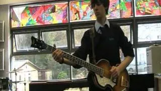 The Beatles 'Sgt peppers lonley hearts club band bass cover'.