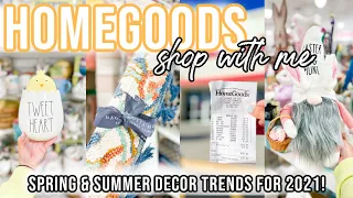 *great finds* HOMEGOODS SHOP WITH ME 2021 || spring and summer decor trends + hard to find rae dunn