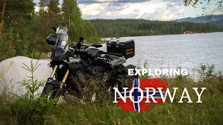 SOLO motorcycle camping trip in NORWAY, Hønefoss - Kirkenær [S3 - E3]