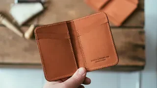 Making a Vertical Wallet - Best Selling Leather Wallet