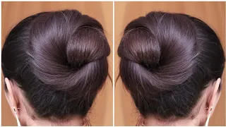 Very Easy Beautiful Bun Hairstyle Without Clutcher | Bun Hairstyle For Long Hair | Juda Hairstyle