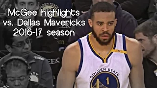 JaVale McGee 8 pts in 11 mins vs. former Mavericks (NBA RS 2016/2017) - UNREAL Dunks!