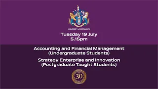 Graduation 2022: Accounting and Financial Management, Strategy Enterprise and Innovation (Postgrad)