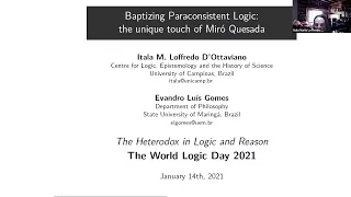 Itala D'Ottaviano & Evandro Gomes — Baptizing paraconsistent logic