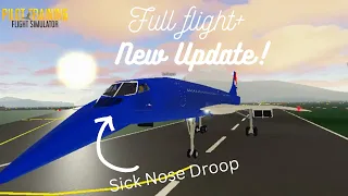 PTFS New Update + Full Concorde Flight|| Roblox